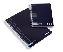 Caderno espiral A5 c.azul paut. AMBAR